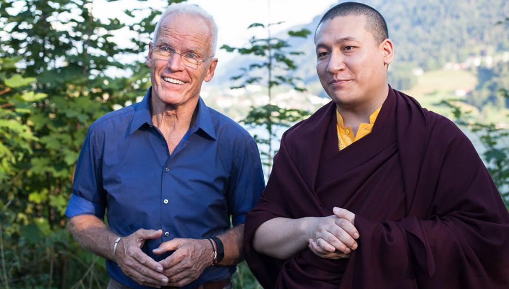 Thaye Dorje, S.H. der 17. Karmapa und Lama Ole Nydahl im Europazentrum in Immenstadt