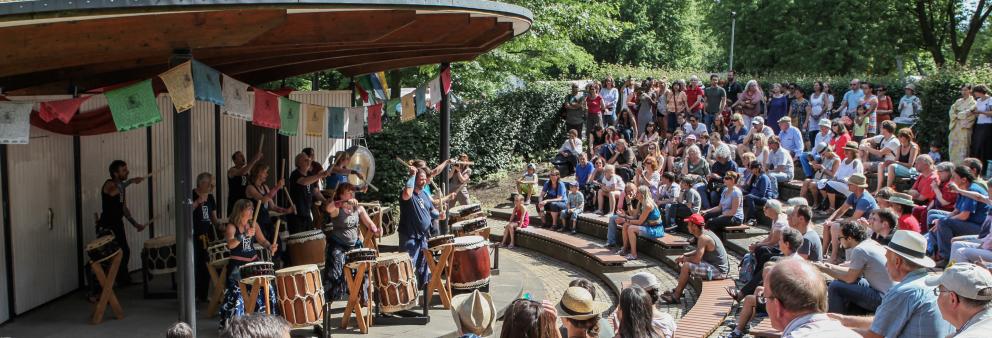 Buddhistisches Vesakh-Fest in Hamburg