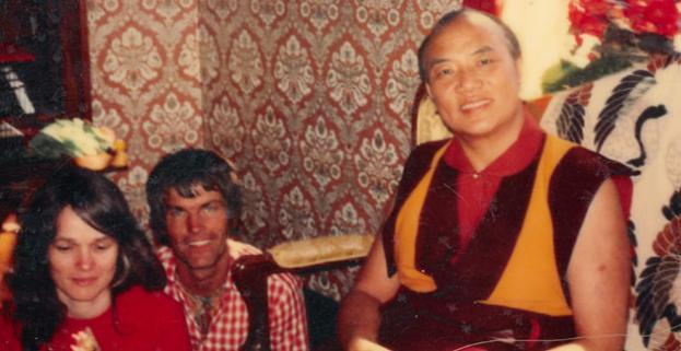 Hannah und Lama Ole Nydahl und der 16. Gyalwa Karmapa Rangjung Rigpe Dorje