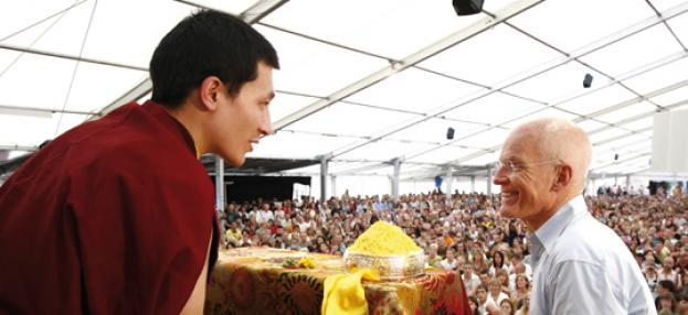 Thaye Dorje, Seine Heiligkeit der 17. Gyalwa Karmapa und Lama Ole Nydahl im Europe-Center