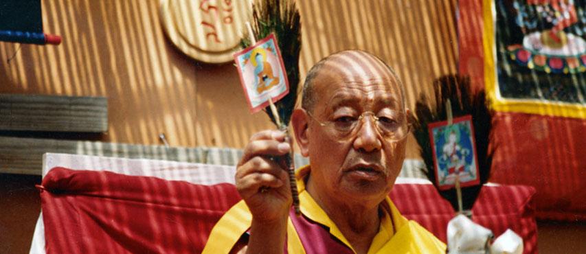 Lopön Tsechu Rinpoche in Karma Guen